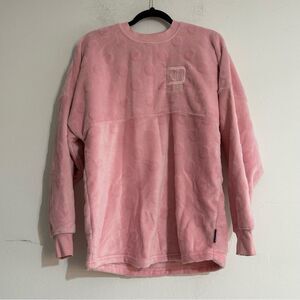 Walt Disney World Piglet Pink Polka Dot Fleece Spirit Jersey Size Small